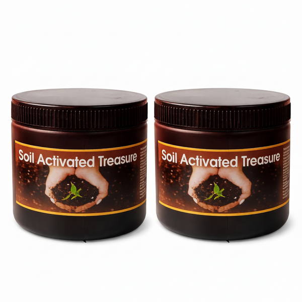 Soil Activated Treasure (Pack of 2) – Organic Soil Conditioner & Plant Growth Fertilizer for Home Gardening & Potted Plants