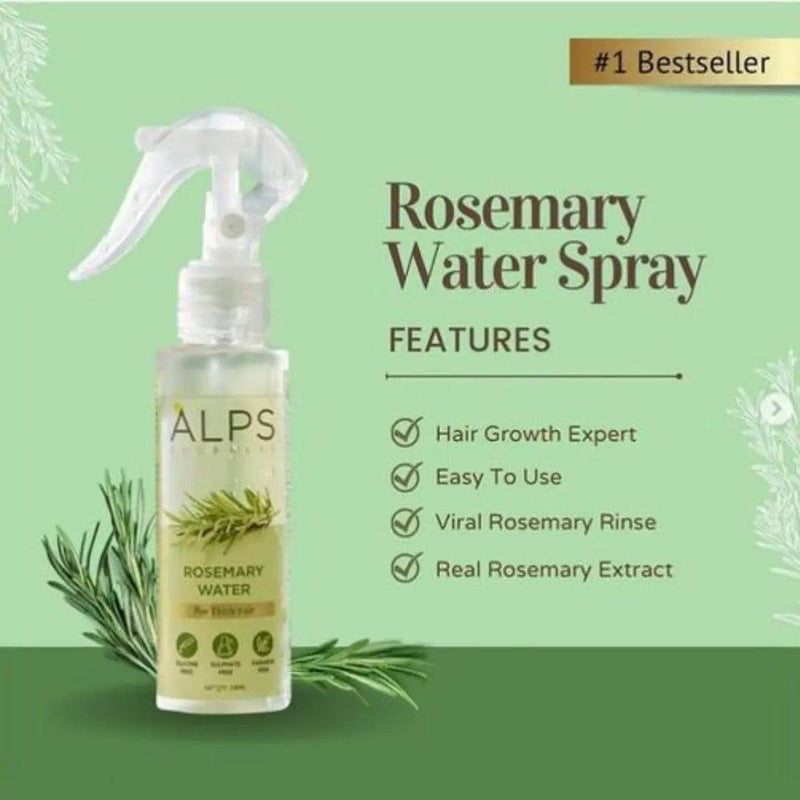 (PACK OF 3) Rosemary Water Spray for Hair Growth & Hair Thickness with Rice Water 100% Natural Extract 100 ml