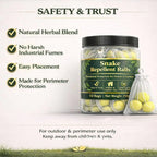 Snake Repellent Balls Natural Deterrent – Herbal Snake Repellent for House, Yard & Garden
