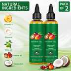 (Pack of 2) Batana Oil for Hair Pure Raw Batana Oil – 100% Cold-Pressed Hair Growth & Follicle Nourishing Scalp Oil