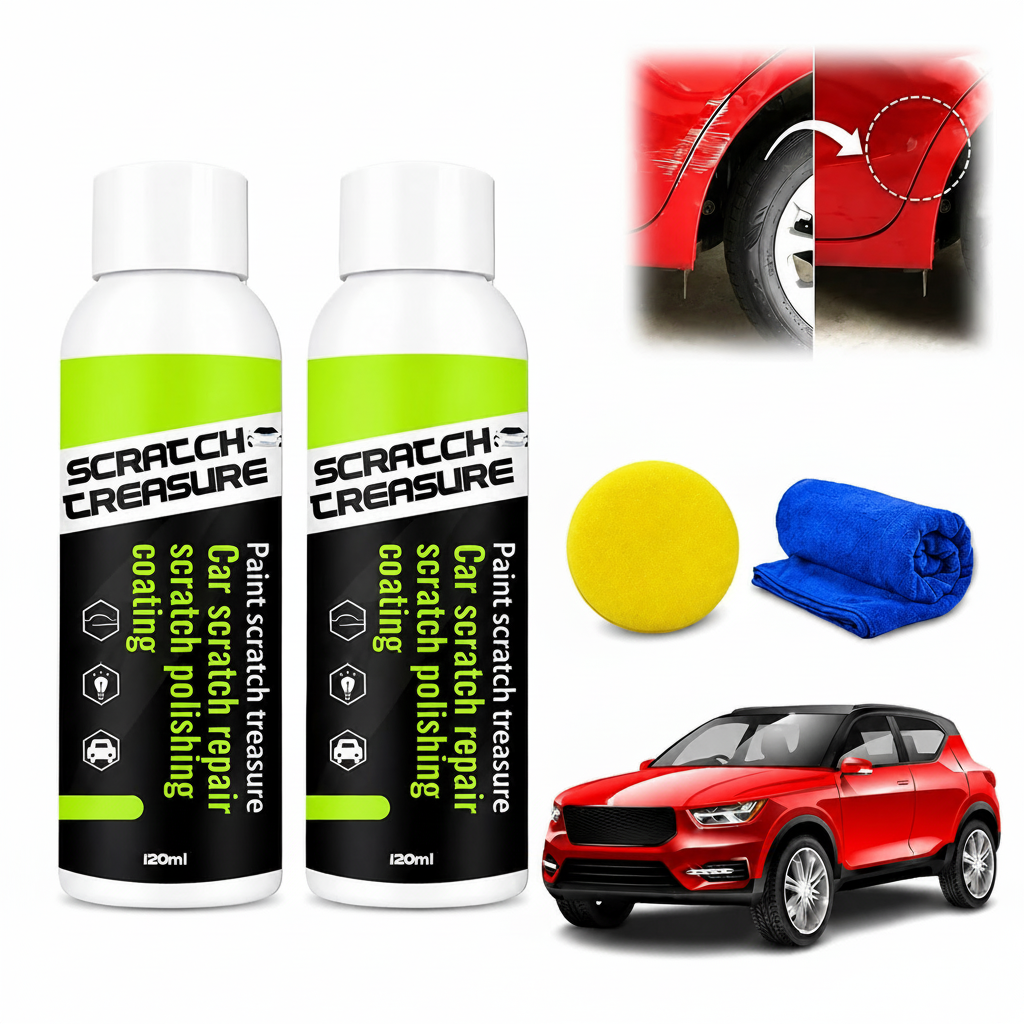(Pack of 2) Car Scratch Remover Auto Rubbing Compound – Scratch Eraser & Swirl Remover for Car Paint & Scuff Repair