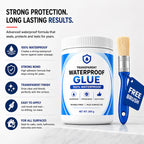 Transparent Waterproof Glue Leakage Repair Coating (200g Pack of 2) – Clear Waterproof Glue for Roof & Wall Leakage