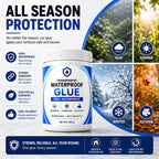 Transparent Waterproof Glue Leakage Repair Coating (200g Pack of 2) – Clear Waterproof Glue for Roof & Wall Leakage