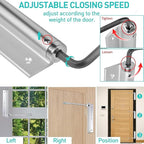 Automatic Hydraulic Door Closer Heavy Duty Adjustable Spring Door Closer