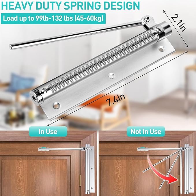 Automatic Hydraulic Door Closer Heavy Duty Adjustable Spring Door Closer