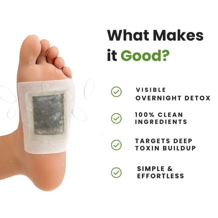 Foot Pads Deep Cleansing Foot Patches (10 Pads Pack of 1) – Relaxing Feet Pads for Botanical Skincare & Comfort