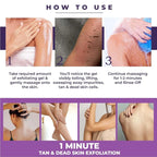 (Pack of 2) Instant Tan Removal De Tan Face & Body Pack – Sun Tan Removal Cream for Glowing Skin, Neck, Hands & Sun Damage Care