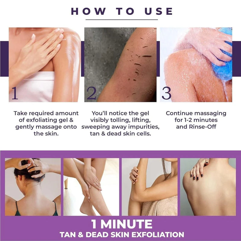 (Pack of 2) Instant Tan Removal De Tan Face & Body Pack – Sun Tan Removal Cream for Glowing Skin, Neck, Hands & Sun Damage Care