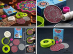 Rangoli Making Kit Box with Stencils – 4-Inch Jali Stamp Tool, Printed & Plain Stencil Plates for Diwali Floor Art & Kolam Decor