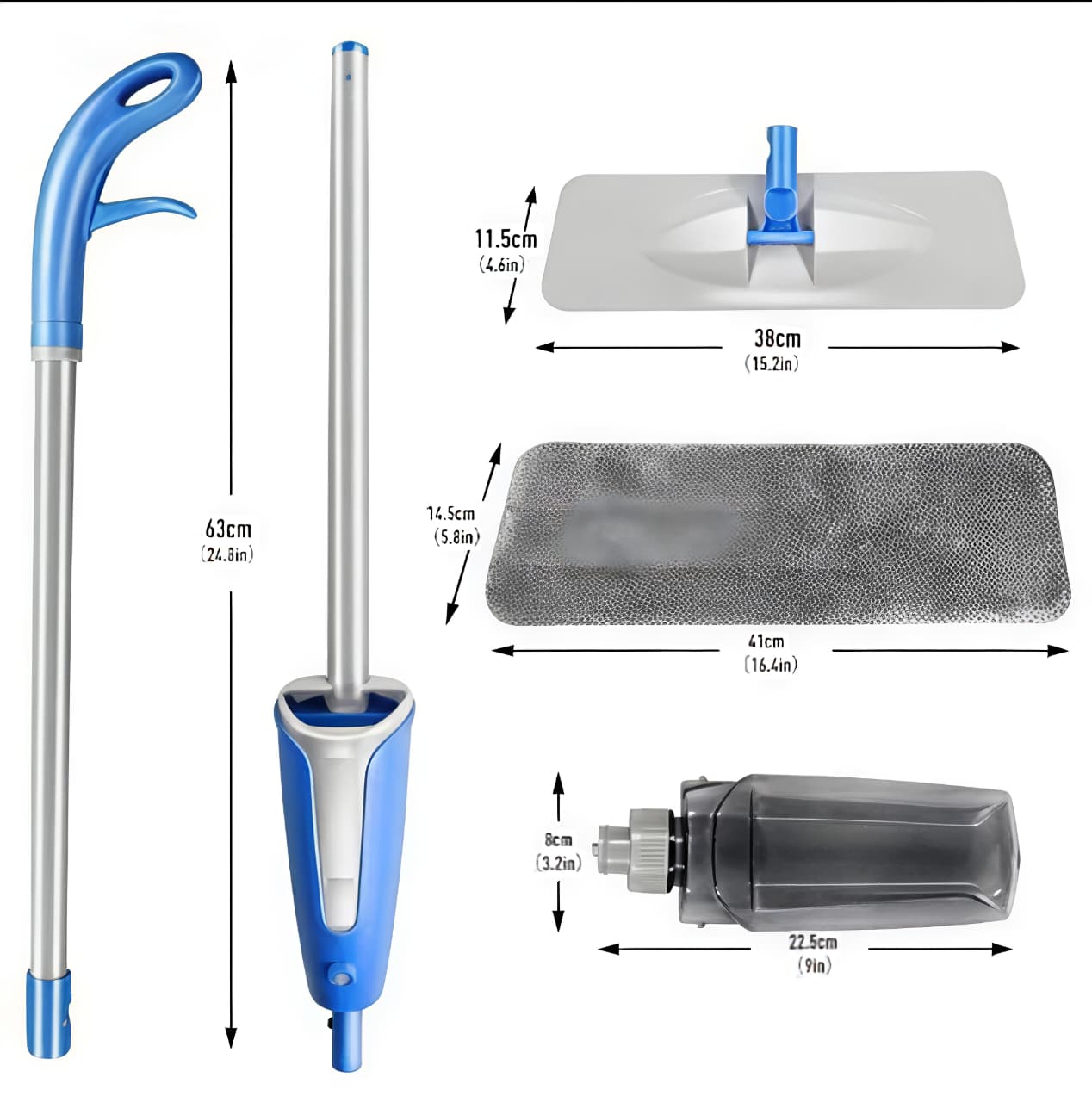 360° Microfiber Floor Spray Mop – Refillable Mop with Reusable Pads for Home & Kitchen