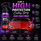 3 in 1 High Protection Car Quick Coating Spray | Advanced Nano Tech Polish & Shine | Waterless Wash & Protection | Pack of 3 (100ml Each)