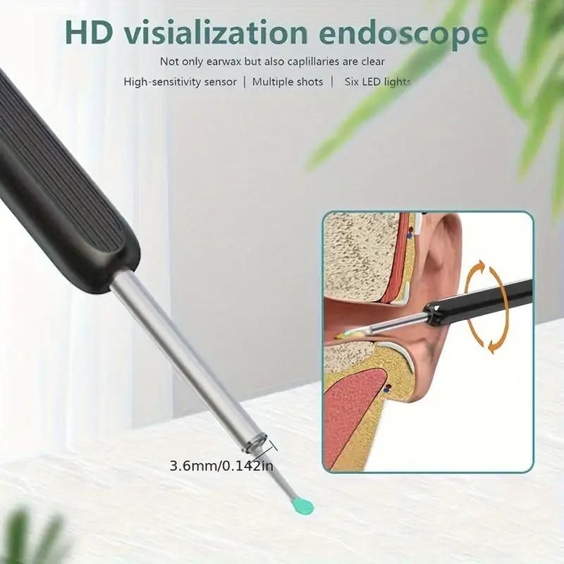 Smart Ear Wax Removal Tool with 1080P HD Camera – Wireless WiFi Ear Cleaner Kit