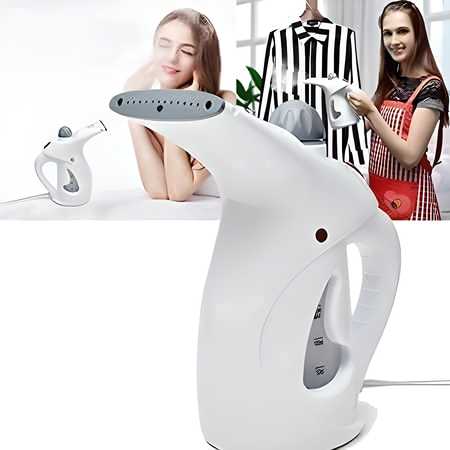 2-in-1 Portable Garment Steamer & Facial Sauna – Fast Heat-up Vertical Clothes Steamer