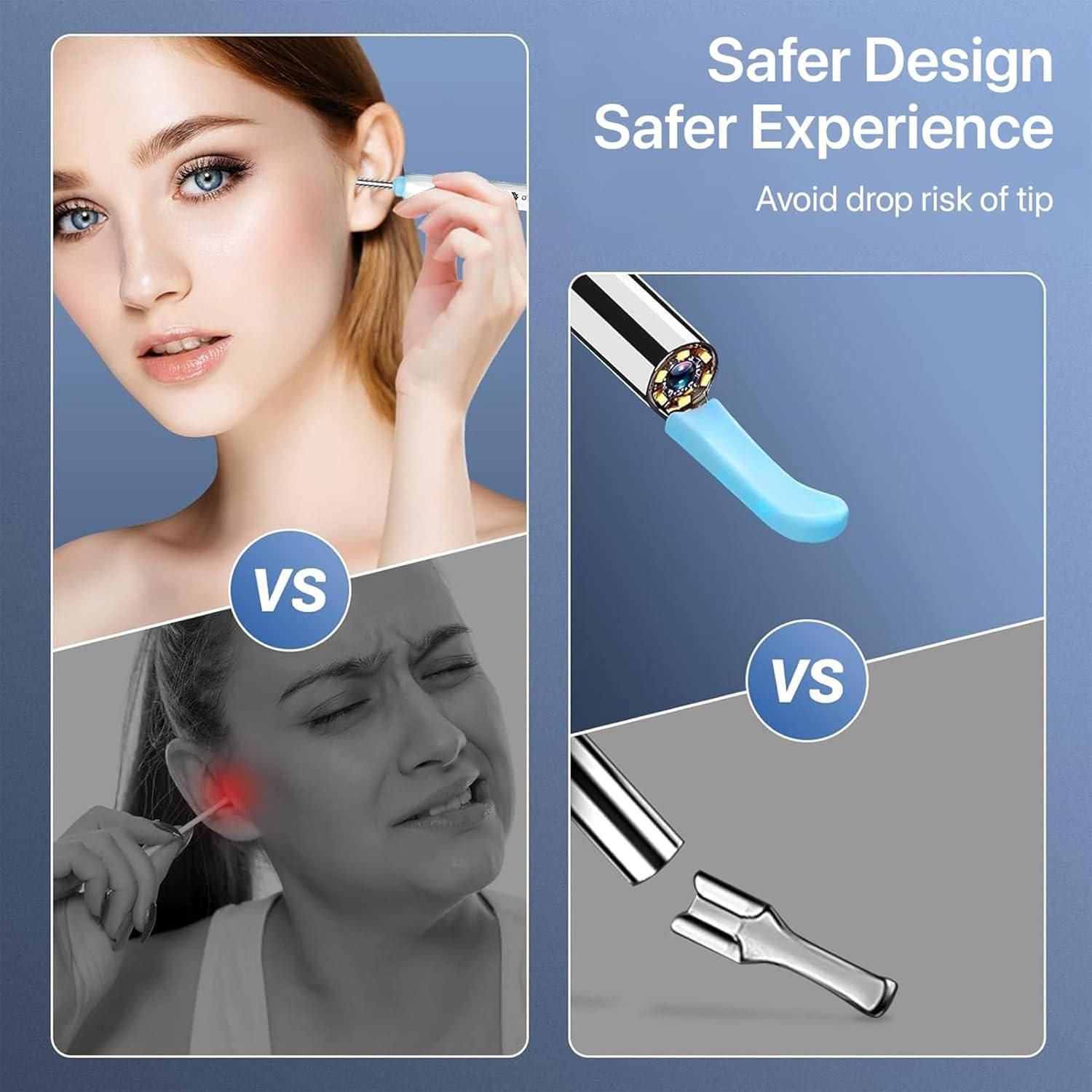 Smart Ear Wax Removal Tool with 1080P HD Camera – Wireless WiFi Ear Cleaner Kit