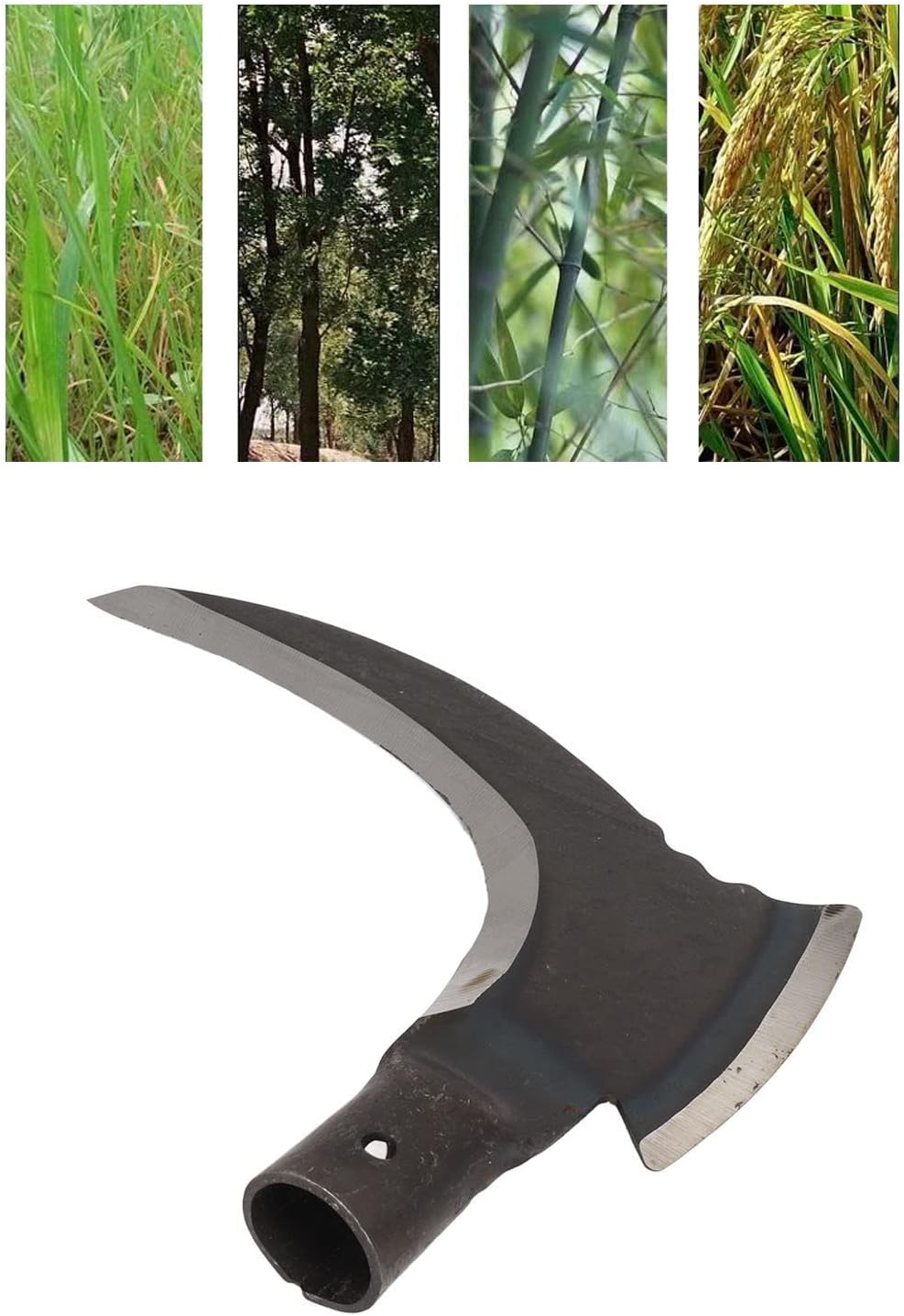 High Manganese Steel Double Scythe – Heavy-Duty Grass Sickle for Farming & Gardening