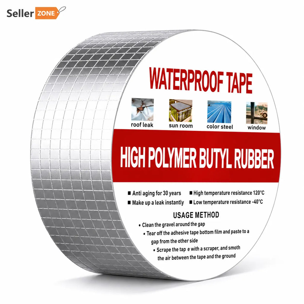 Aluminium Foil Adhesive Tape – Heavy-Duty Waterproof Aluminum Tape for Water Leakage Repair
