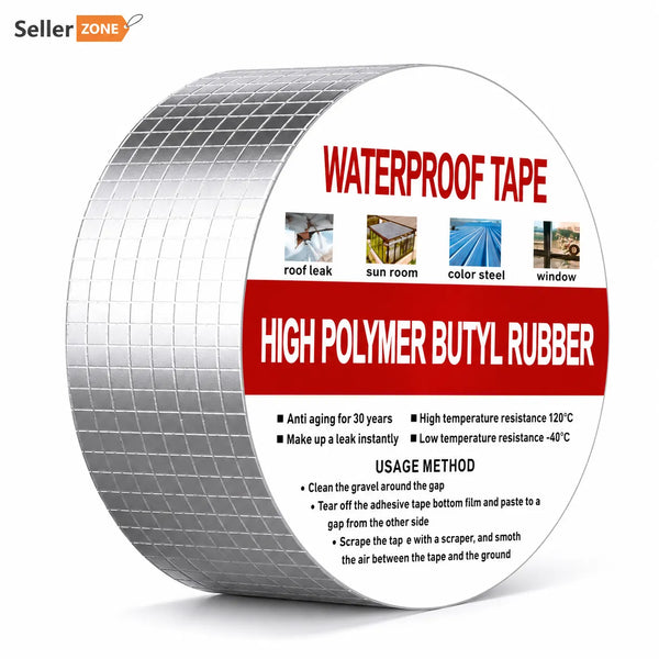 Aluminium Foil Adhesive Tape – Heavy-Duty Waterproof Aluminum Tape for Water Leakage Repair
