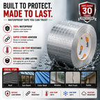 Aluminium Foil Adhesive Tape – Heavy-Duty Waterproof Aluminum Tape for Water Leakage Repair