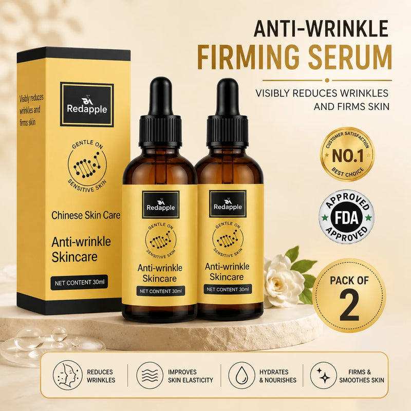 Anti-Wrinkle Serum & Anti-Aging Face Serum (Pack of 2) – Firming and Plumping Skin Treatment (30ml Each)