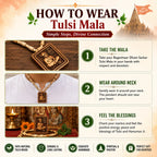 Bageshwar Dham Sarkar Tulsi Mala | Pure Authentic Tulsi Ki Mala Beads for Daily Wear & Chanting