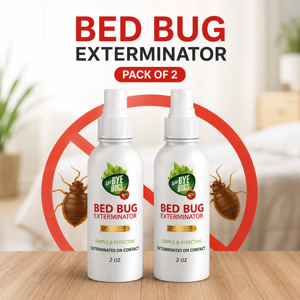 Bed Bug Spray / Khatmal Killer Spray (100ml Pack of 2) – Powerful Bed Bug Killer for Mattress & Home Pest Control