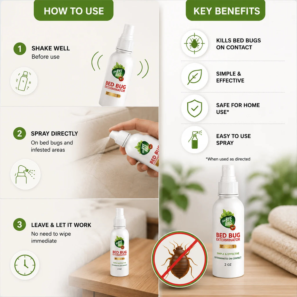 Bed Bug Spray / Khatmal Killer Spray (100ml Pack of 2) – Powerful Bed Bug Killer for Mattress & Home Pest Control