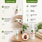 Bed Bug Spray / Khatmal Killer Spray (100ml Pack of 2) – Powerful Bed Bug Killer for Mattress & Home Pest Control