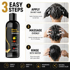 Instant Black Hair Dye Color Shampoo (Pack of 2) – 3-in-1 Natural Hair Dye Shampoo for Men & Women