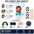 Breathing Nasal Strips Starter Kit – Anti-Snoring & Instant Nasal Congestion Relief for Better Sleep