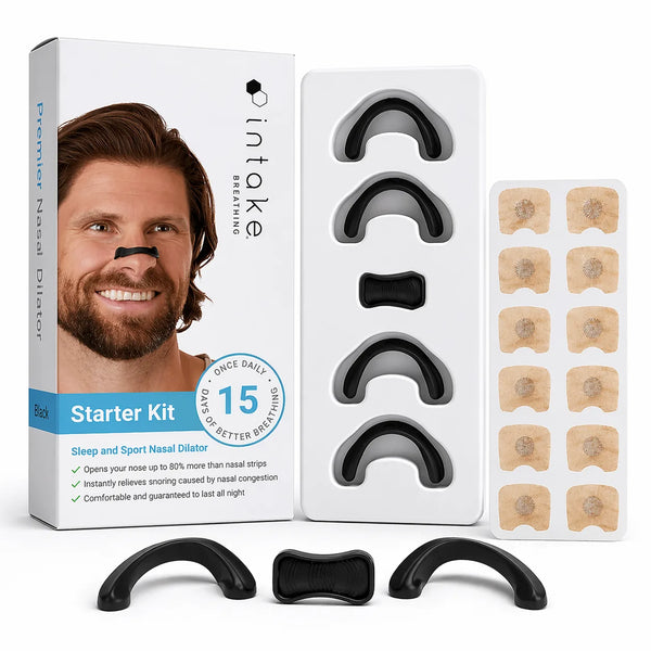 Breathing Nasal Strips Starter Kit – Anti-Snoring & Instant Nasal Congestion Relief for Better Sleep