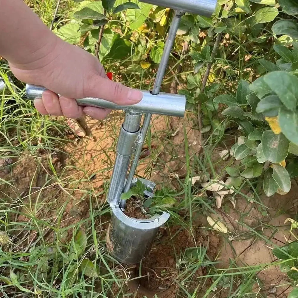 Ergonomic Bulb Planter Tool – Heavy-Duty Stainless Steel Transplanter & Soil Digger Tool