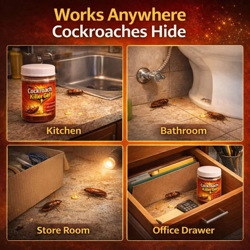 Cockroach Killer Gel & Roach Bait Paste (Pack of 2) – High-Power 'Cocroj Killer' Elimination Tube