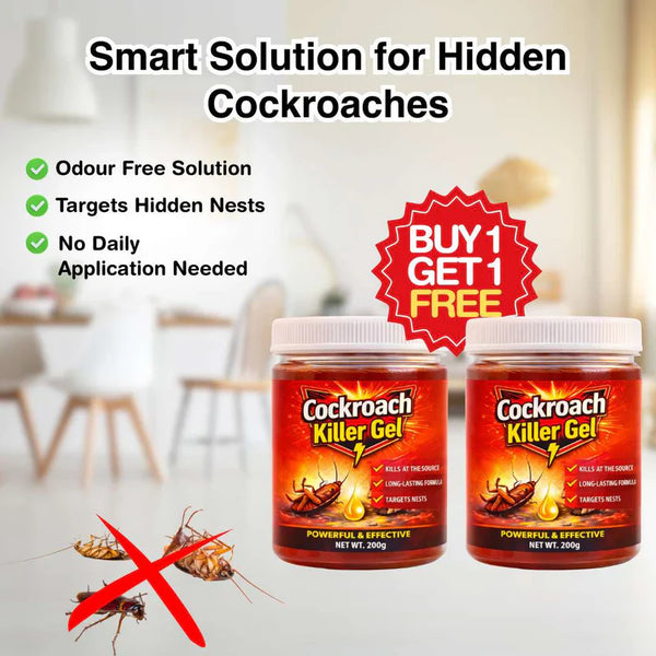Cockroach Killer Gel & Roach Bait Paste (Pack of 2) – High-Power 'Cocroj Killer' Elimination Tube