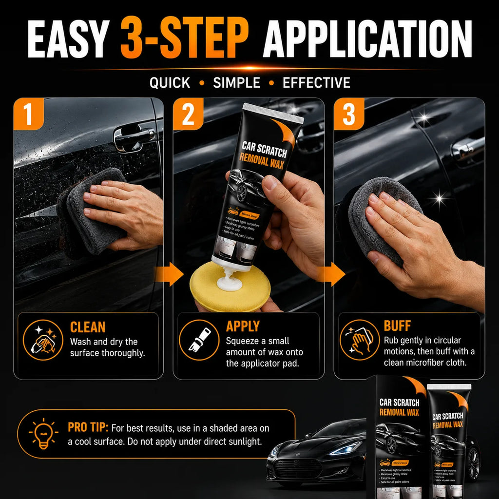 Car Scratch Removal Wax & Rubbing Compound (100ml, Pack of 2) – High-Power Car Scratch Remover & Paint Scuff Repair