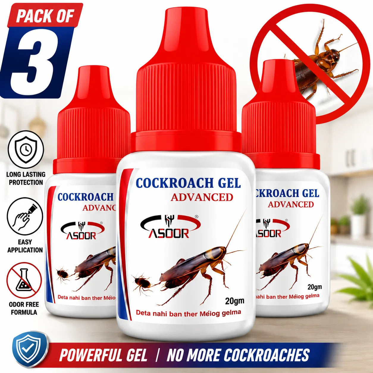 Cockroach Killer Gel Roach Killer Gel – High-Efficiency Cockroach Repellent Gel & Nest Elimination Paste