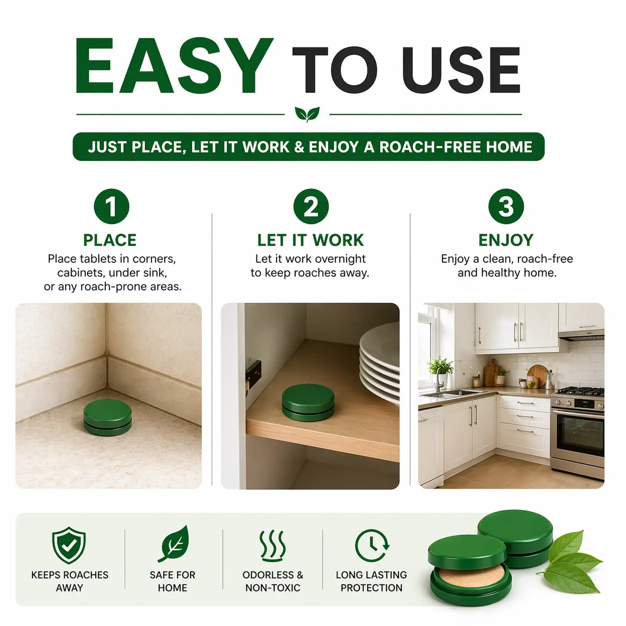 Cockroach Killer Gel Paste (Buy 1 Get 1 FREE) – Fast-Acting Roach Killer for Home & Kitchen Pest Control