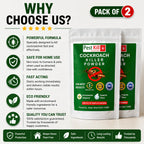 (Pack of 2) Cockroach Killer Powder Super Cockroach Powder – High-Efficiency Cockroach Killer for Home Pest Control
