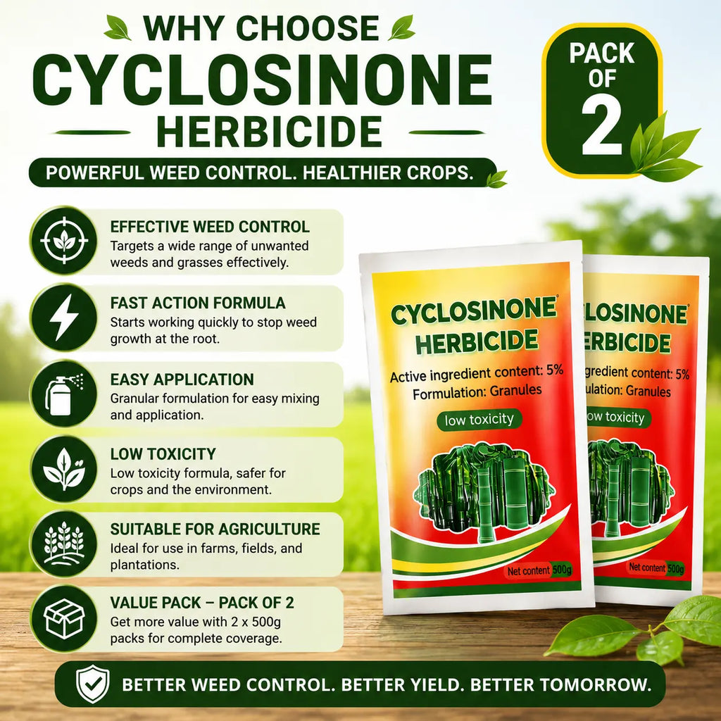Cyclosinone Herbicide Weed Killer (Pack of 2) – High-Power Granules & Plant Growth Supplement