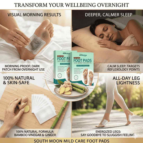 Detox Foot Patches (20-Pack) – Overnight Deep Cleansing Pads for Stress Relief, Better Sleep & Fatigue Recovery