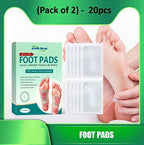 Detox Foot Patches (20-Pack) – Overnight Deep Cleansing Pads for Stress Relief, Better Sleep & Fatigue Recovery