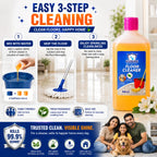 Floor Cleaning Liquid, Natural Hardwood & Tile Cleaner | Ecosuds 500ml