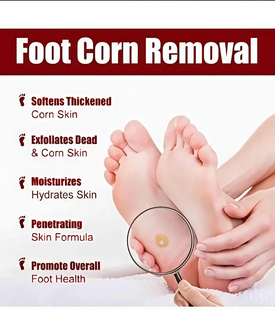 Foot Corn & Callus Removal Serum (30ml) – Fast-Acting Liquid Treatment for Cracked Heels & Permanent Pain Relief
