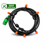 Garden Water Sprinkler Kit With Plant Water Dropper Adjustable Spray Nozzle(8 M,10 POINTS)
