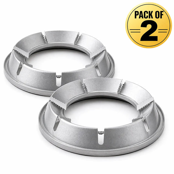 Gas Saver Burner Stand (Pack of 2) – Energy Saving Gas Stove Stand & Windproof Wok Support Ring