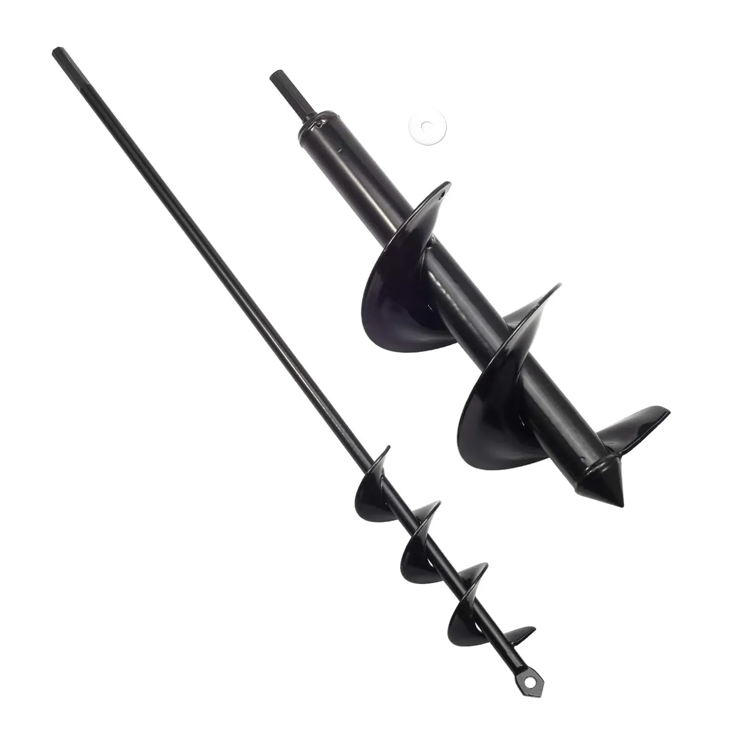 Heavy-Duty Earth Auger Drill Bit for Planting – Garden Spiral Bulb Planter & Post Hole Digger