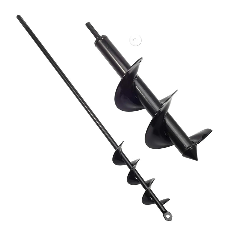 Heavy-Duty Earth Auger Drill Bit for Planting – Garden Spiral Bulb Planter & Post Hole Digger