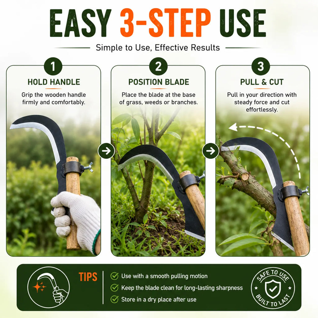 Heavy Duty Grass Cutter Sickle Blade Head – Universal Weed Cutter & Lawn Mower Replacement Part