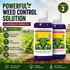 Herbicide Glufosinate (Pack of 2) - High-Concentration Non-Selective All Crop Weed Killer