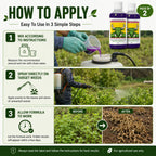 Herbicide Glufosinate (Pack of 2) - High-Concentration Non-Selective All Crop Weed Killer
