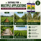 Herbicide Glufosinate (Pack of 2) - High-Concentration Non-Selective All Crop Weed Killer